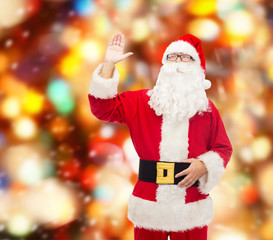 man in costume of santa claus