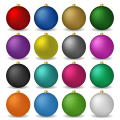 Colorful Christmas balls