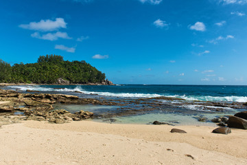 Attractive Seashore at Police Bay, Seychelles
