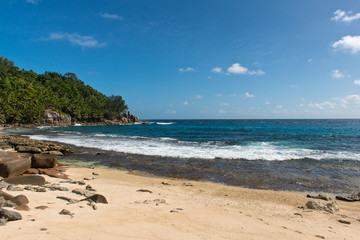 Attractive Seashore at Police Bay, Seychelles