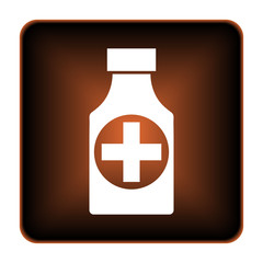 Pills bottle  icon