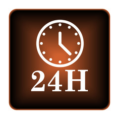 24H clock icon