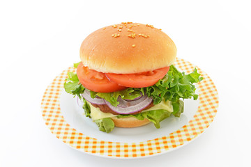 美味しそうなハンバーガー
