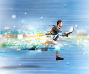 Fast internet concept