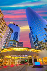 Houston Downtown sunset skyscrapers Texas - 72957037