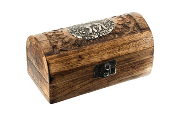 Wooden chest locked