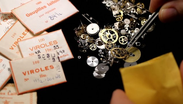 Swiss watch gears
