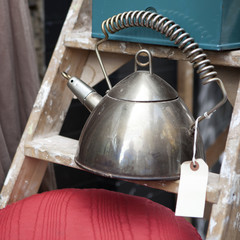 metal kettle on the flea-market