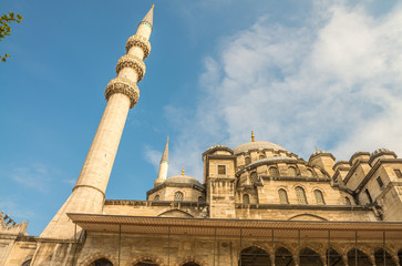 Fototapeta na wymiar Yeni Mosque, New Mosque or Mosque of the Valide Sultan, Istanbul