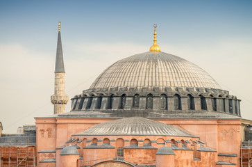 Fototapeta na wymiar Beautiful view of Hagia Sophia, Istanbul