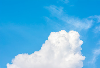 Naklejka na ściany i meble white cloud and blue sky background image