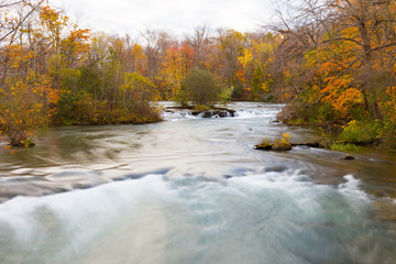 Fast flowing stream