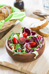 Grape with Radicchio, Rocket salad