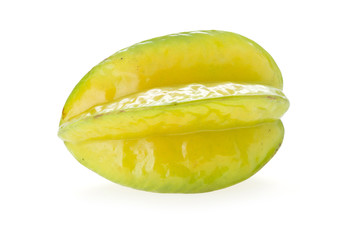 carambola, star fruit isolated on white background