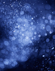 blue bokeh background