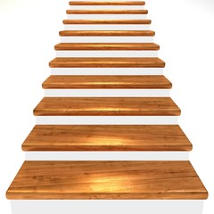 Holztreppe, braun