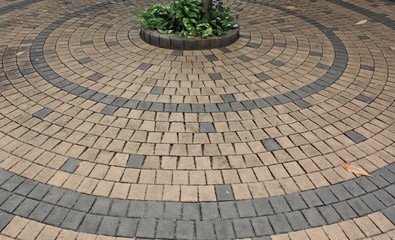 The fragment of a pavement