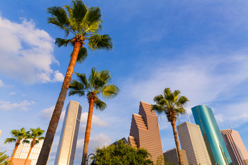 Houston Skyline North view in Texas US
