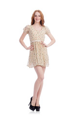 Woman in fashion clothing concept