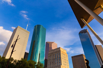 Houston Skyline North view in Texas US