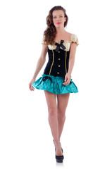 Young woman in fashion concept