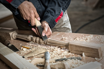 Carpenter at work