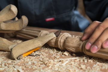 Carpenter at work