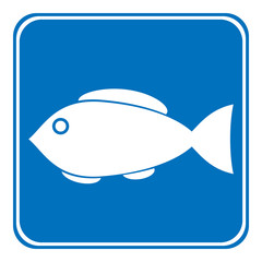 Sign of fishing allowed