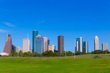 Gordijnen De horizon blauwe hemel van Houston Herdenkingspark Texas de V.S © lunamarina