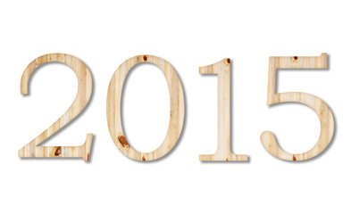 2015 year text collection isolated on white background.