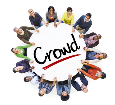 Diverse People with Crowd Concept