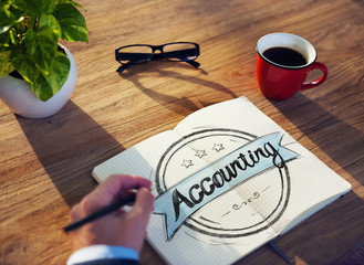 Businessman Writing the Word 