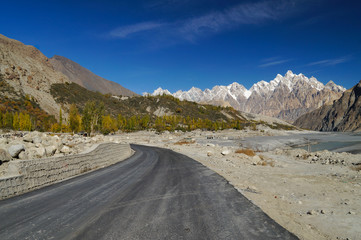 The road to Passu in Northern Pakistan