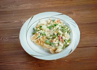 Fricassee of white fish