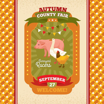 County Fair Vintage Invitation Card