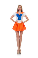 Young woman in fashion concept