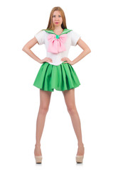 Young woman in fashion concept