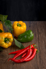 Colored bell peppers