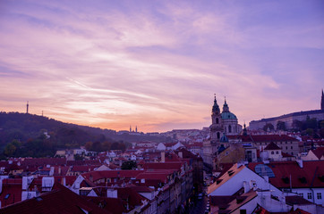 Fototapeta na wymiar Prague sunset