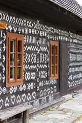 timbered house in Cicmany, Slovakia