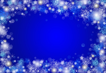 雪の結晶のイメージ背景