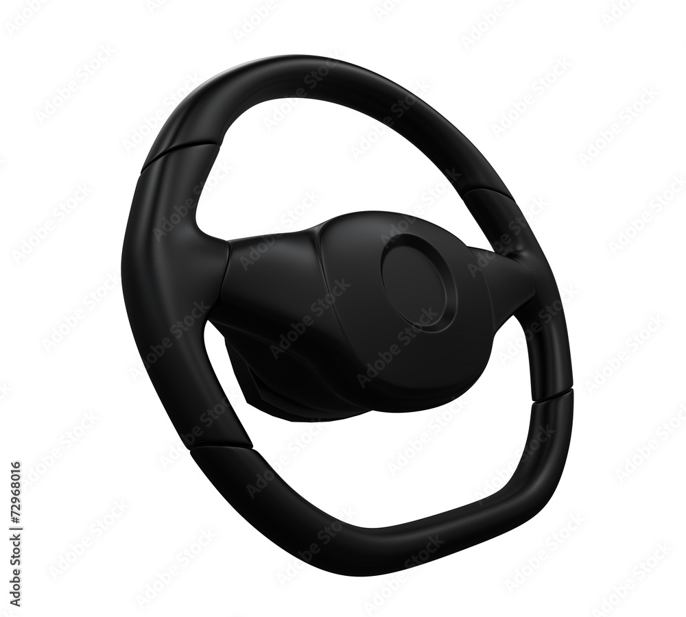 Wall mural Steering Wheel Isolated