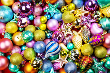 Christmas toys texture background
