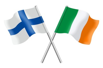 Flags: Finland and Ireland
