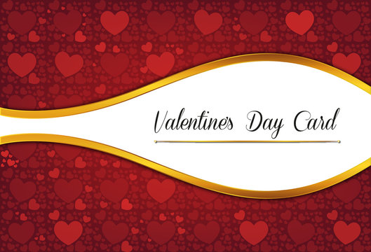 Decorative valentine's day celebrate card