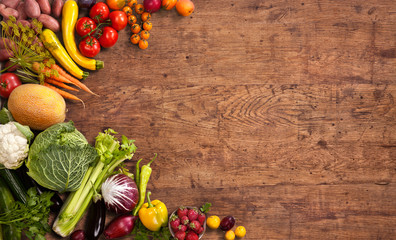 Healthy food background