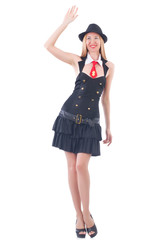 Woman in fashion clothing concept