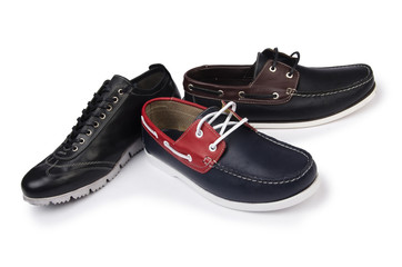 Male shoes isolated on white