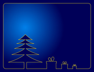 simple blue christmas background