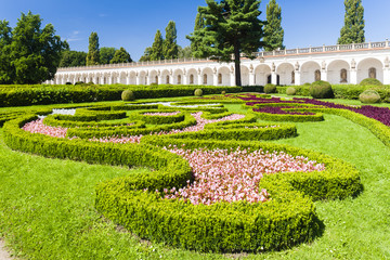 Flower garden of Kromeriz Palace, Czech Republic